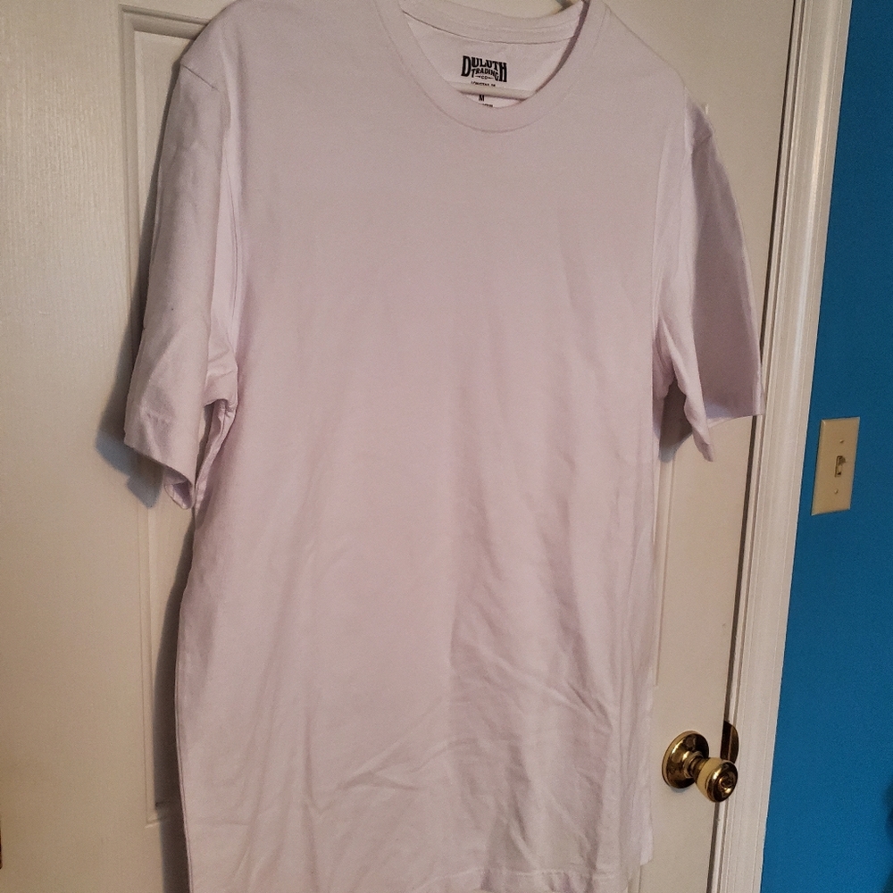 White Longtail trim fit short sleeve shirt